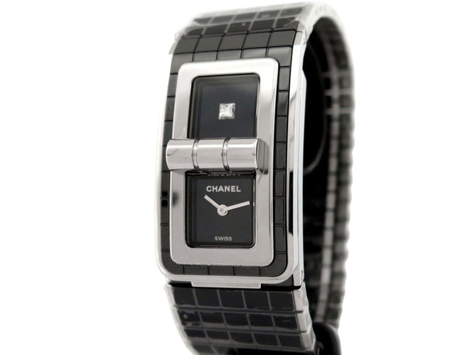 CHANEL Code Coco - Montre 21 mm en céramique et diamant 58 Facettes 276573