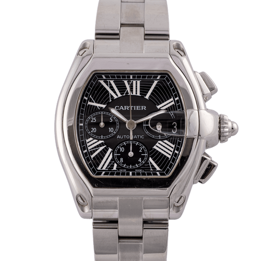 Cartier Roadster - Montre chronographe 2618 en acier 58 Facettes TOT-11825
