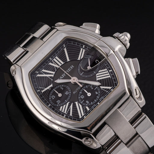 Cartier Roadster - Montre chronographe 2618 en acier 58 Facettes TOT-11825