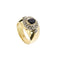 Bague 58 Bague en or jaune 18 ct avec saphir et diamants 58 Facettes 29997