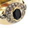 Bague 58 Bague en or jaune 18 ct avec saphir et diamants 58 Facettes 29997