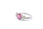 Bague 53 Bague en platine au saphir rose et diamants 58 Facettes 24833 25204