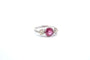 Bague 53 Bague en platine au saphir rose et diamants 58 Facettes 24833 25204
