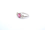 Bague 53 Bague en platine au saphir rose et diamants 58 Facettes 24833 25204