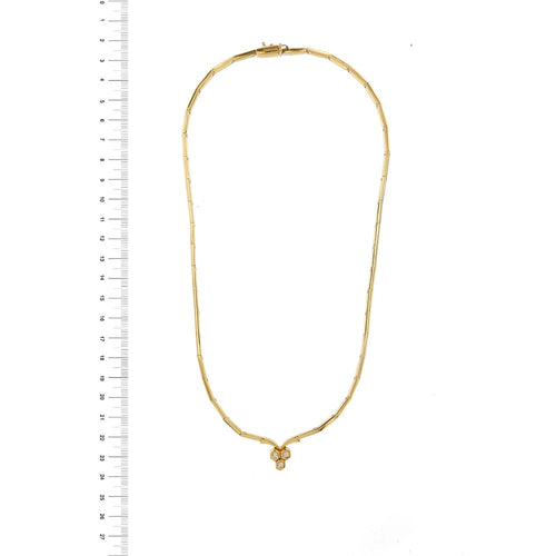 Collier Damiani - Collier semi-rigide en or jaune 18 ct et diamants 58 Facettes 34417