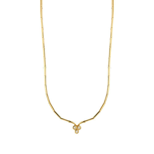 Collier Damiani - Collier semi-rigide en or jaune 18 ct et diamants 58 Facettes 34417