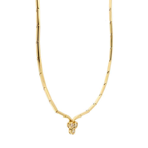Collier Damiani - Collier semi-rigide en or jaune 18 ct et diamants 58 Facettes 34417