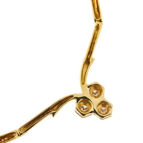 Collier Damiani - Collier semi-rigide en or jaune 18 ct et diamants 58 Facettes 34417