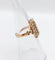 Bague 52.5 Bague marquise victorienne en or rose, perles et émail noir 58 Facettes A07698