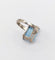 Bague 49.5 Bague cocktail Art déco en or blanc et aigue-marine 58 Facettes A07729