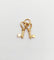 Pendentif vintage clés en cœur en or jaune 18K 58 Facettes A07695