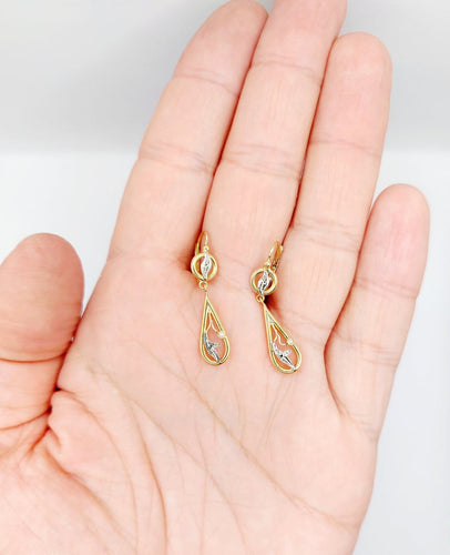 Dormeuses Art nouveau en or 18k et perles 58 Facettes A07696
