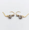 Dormeuses - Boucles d'oreilles en or 18k et diamants taille rose 58 Facettes A07699