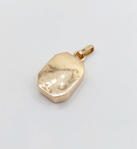 Pendentif porte-photo antique en or rose 18k et diamant 58 Facettes A07701