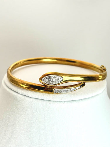Parure serpent en or jaune 18K et diamants naturels 58 Facettes PARURE