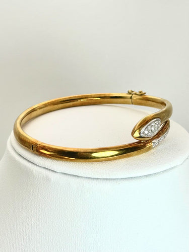Parure serpent en or jaune 18K et diamants naturels 58 Facettes PARURE
