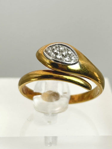 Parure serpent en or jaune 18K et diamants naturels 58 Facettes PARURE