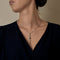 Collier pendentif en or blanc, saphir et diamants 58 Facettes B260469