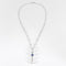 Collier pendentif en or blanc, saphir et diamants 58 Facettes B260469