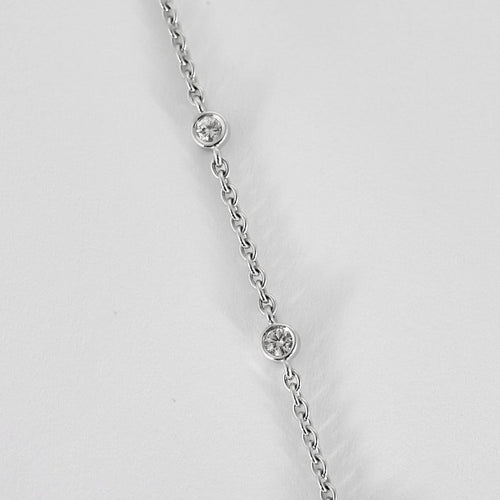 Collier pendentif en or blanc, saphir et diamants 58 Facettes B260469