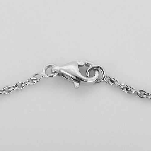 Collier pendentif en or blanc, saphir et diamants 58 Facettes B260469