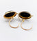 Dormeuses victoriennes - Boucles d'oreilles en or 18k, onyx et perles 58 Facettes A07706