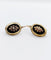 Dormeuses victoriennes - Boucles d'oreilles en or 18k, onyx et perles 58 Facettes A07706