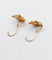 Boucles d'oreilles dormeuses vigne et raisin en or 18k 58 Facettes A07707