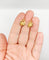 Boucles d'oreilles dormeuses vigne et raisin en or 18k 58 Facettes A07707