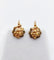 Boucles d'oreilles dormeuses vigne et raisin en or 18k 58 Facettes A07707
