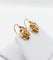 Boucles d'oreilles dormeuses vigne et raisin en or 18k 58 Facettes A07707