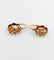 Boucles d'oreilles dormeuses vigne et raisin en or 18k 58 Facettes A07707