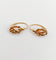 Boucles d'oreilles dormeuses vigne et raisin en or 18k 58 Facettes A07707