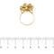Bague 54 Bague fleur - Diamants en or jaune 18 ct 58 Facettes 31805