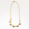 Collier palmettes en or jaune et argent 58 Facettes B260488