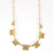 Collier palmettes en or jaune et argent 58 Facettes B260488