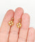 Dormeuses - Boucles d'oreilles en or rose, perles et diamants 58 Facettes A07708