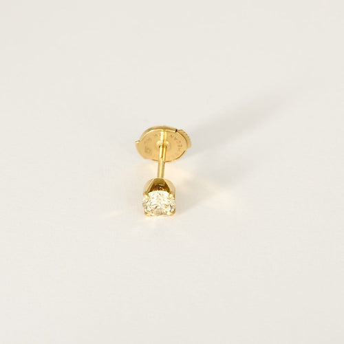 Boucles d'oreilles puces en or jaune et diamants 0,40 ct 58 Facettes B260426