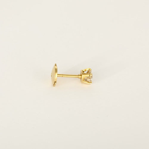 Boucles d'oreilles puces en or jaune et diamants 0,40 ct 58 Facettes B260426