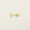 Boucles d'oreilles puces en or jaune et diamants 0,40 ct 58 Facettes B260426