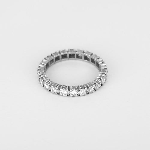 54 Alliance américaine en or blanc et diamants 1,30 ct 58 Facettes B260415