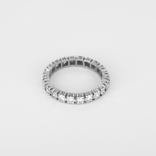 54 Alliance américaine en or blanc et diamants 1,30 ct 58 Facettes B260415
