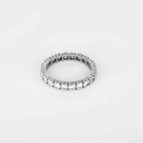 54 Alliance américaine en or blanc et diamants 1,30 ct 58 Facettes B260415