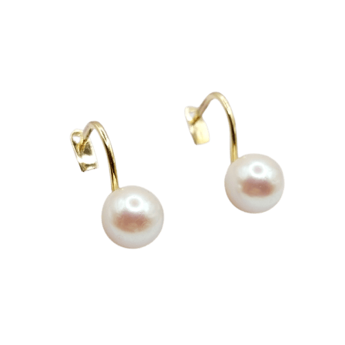 Dormeuses vintage en or 18k et perles 58 Facettes A07710