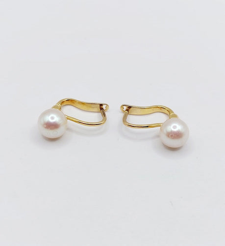 Dormeuses vintage en or 18k et perles 58 Facettes A07710