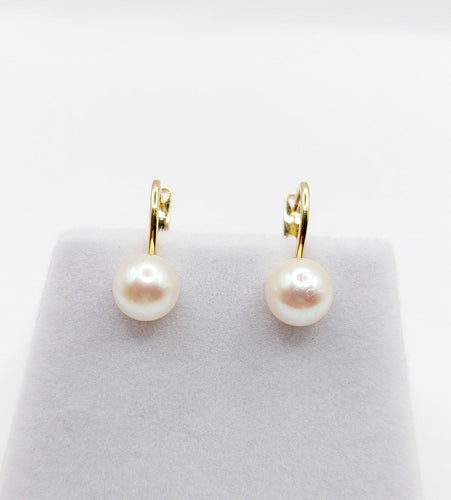 Dormeuses vintage en or 18k et perles 58 Facettes A07710