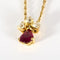 Collier pendentif en or jaune, rubis et diamants 58 Facettes B260473