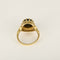 53 Bague marguerite en or jaune et blanc, saphir et diamants 58 Facettes B260474