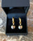 Créoles - Boucles d'oreilles en or jaune, perles de Tahiti et diamants 58 Facettes BO266