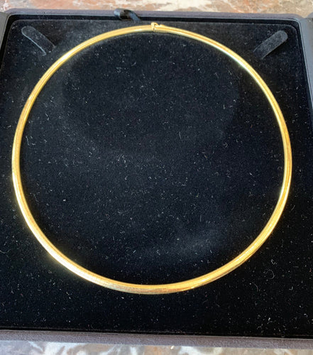 Collier torque en or jaune 18 carats 58 Facettes C184
